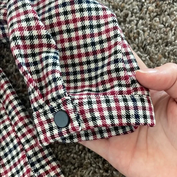 Zara Red and Black Checkered light jacket - Picture 2 of 3